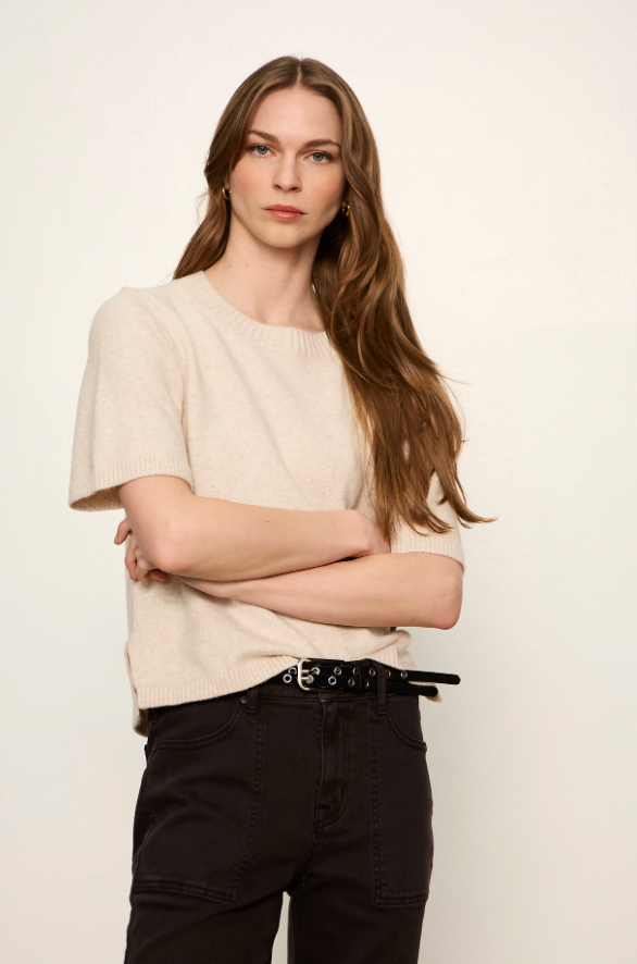 Sweater Tee in Heathered Bone | Sanctuary