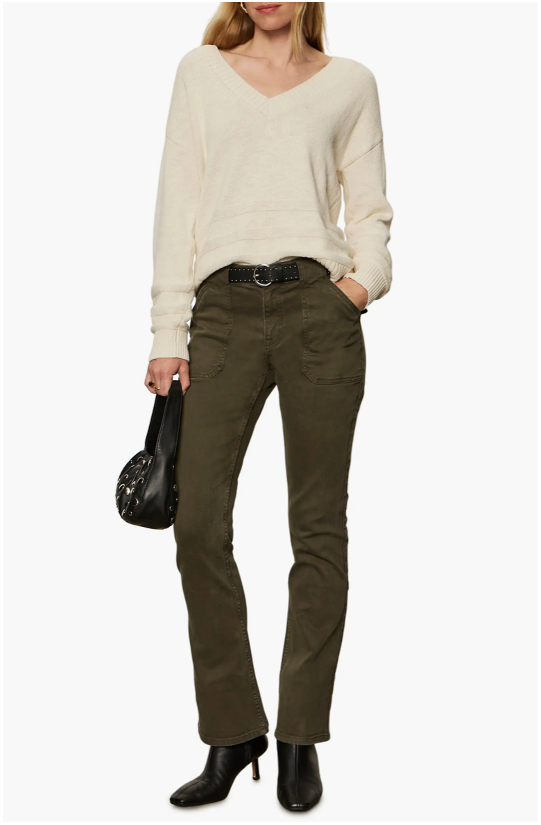 Classic V-Neck Sweater in Chalk | Sanctuary