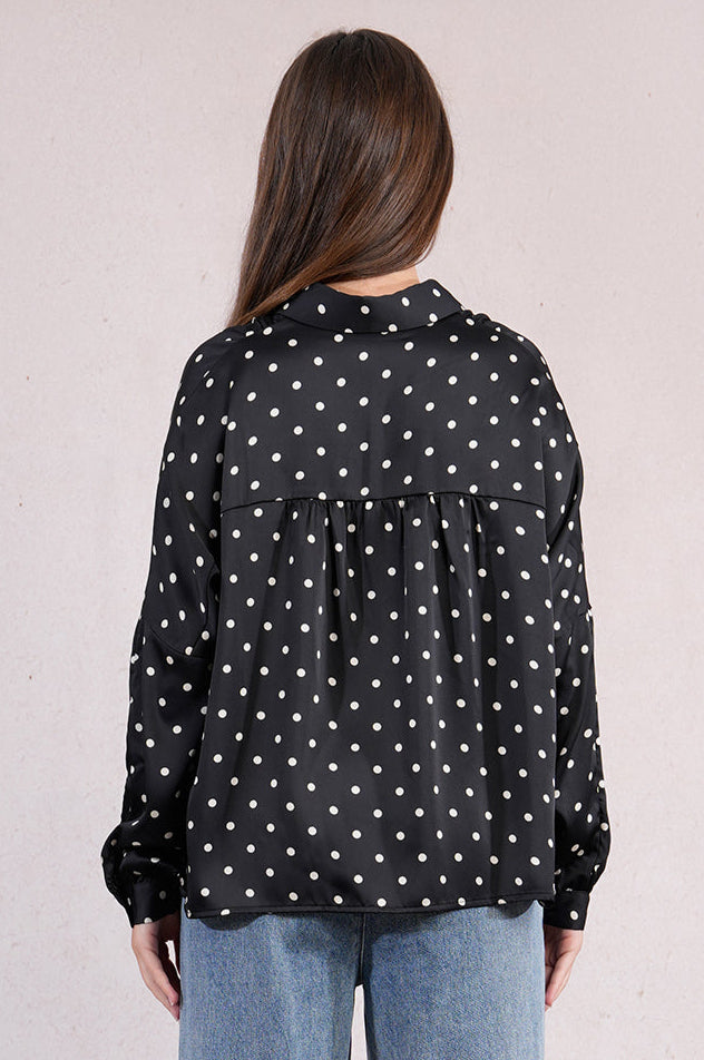 Black & White Polka Dot Blouse