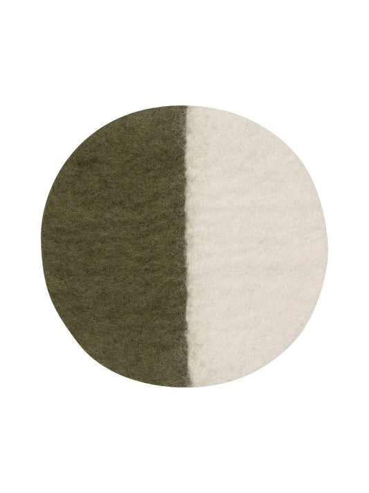 Olive Felted Wool Trivet