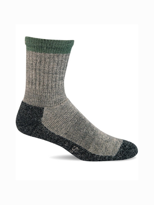 Rib Knit Crew Moderate Compression Socks