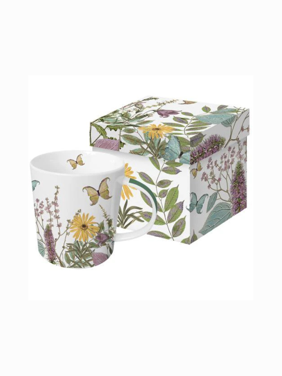 Butterfly Garden Mug in Box