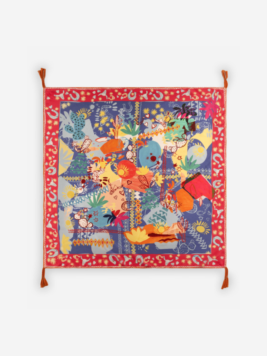 Liberty Square Silk Scarf | Johnny Was