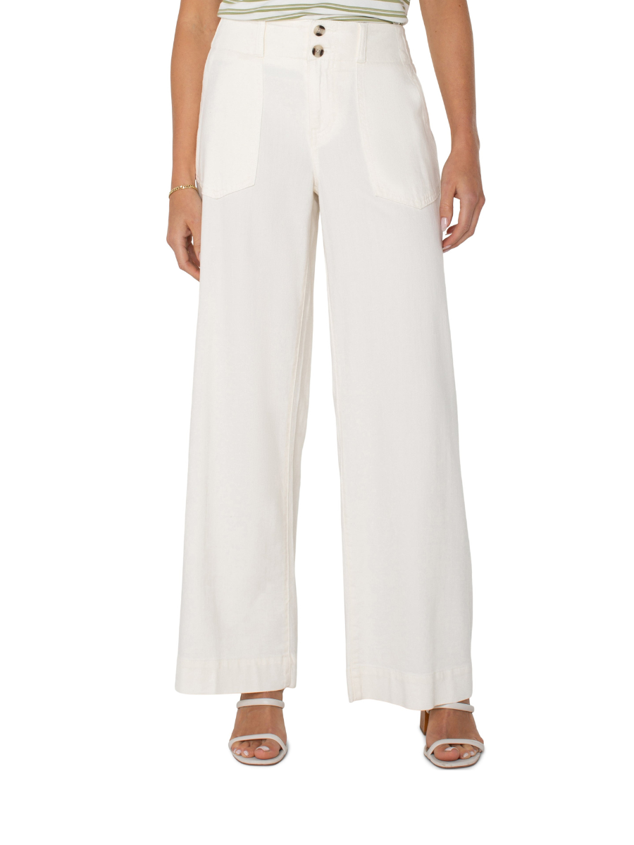 Utility Hannah Flare in Whipped Cream | Liverpool