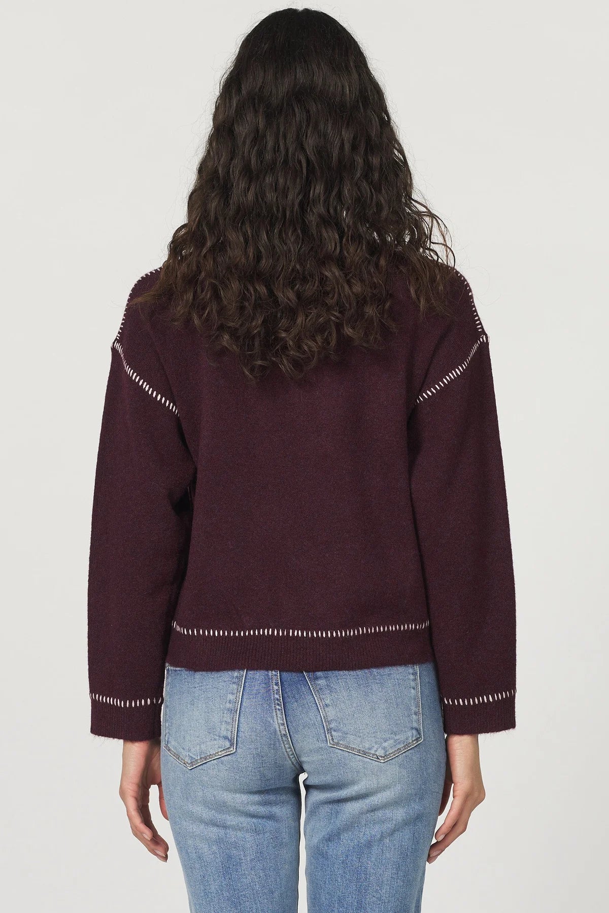 Millie Sweater in Bordeaux