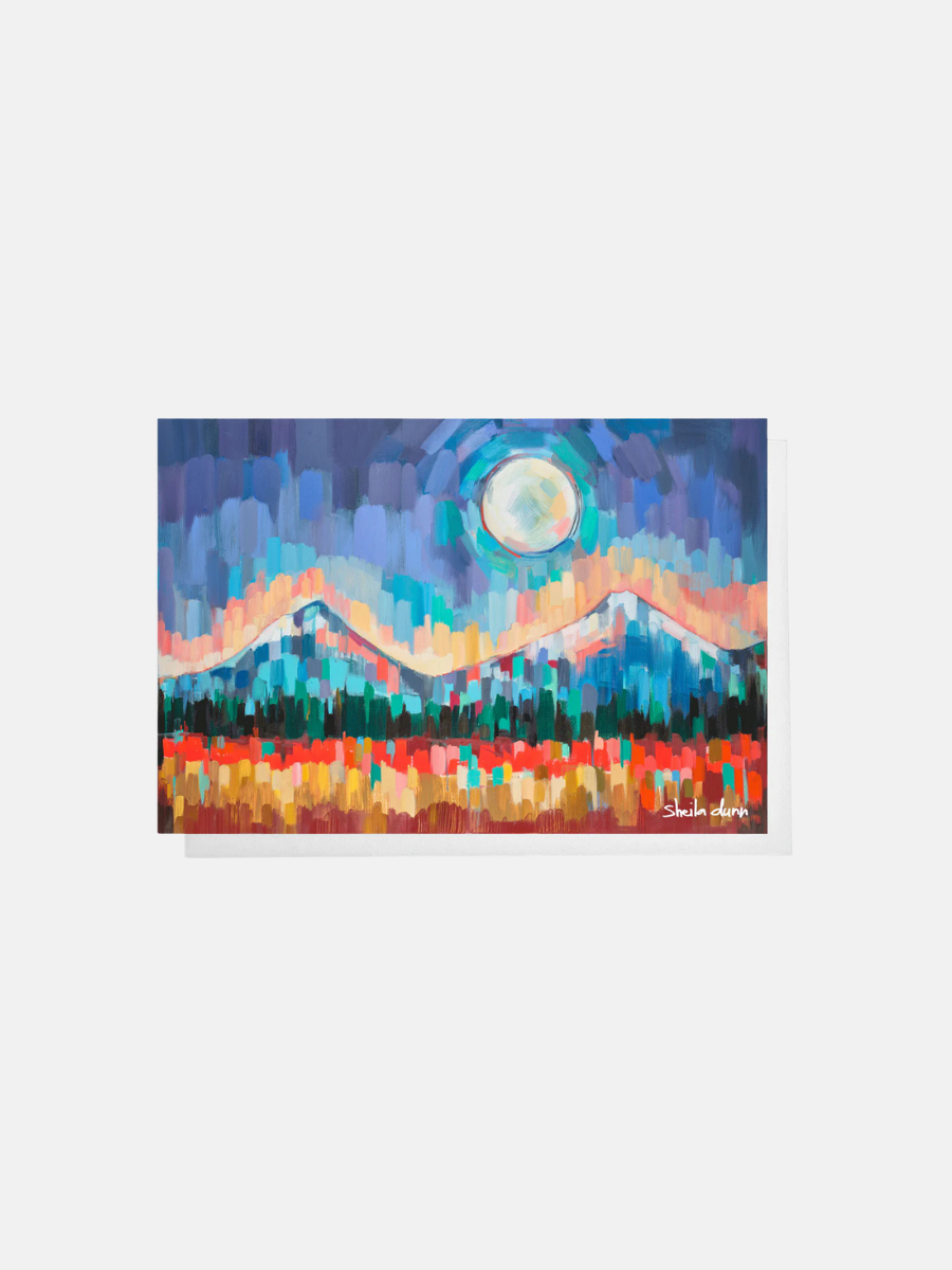 Cascade Moon Card