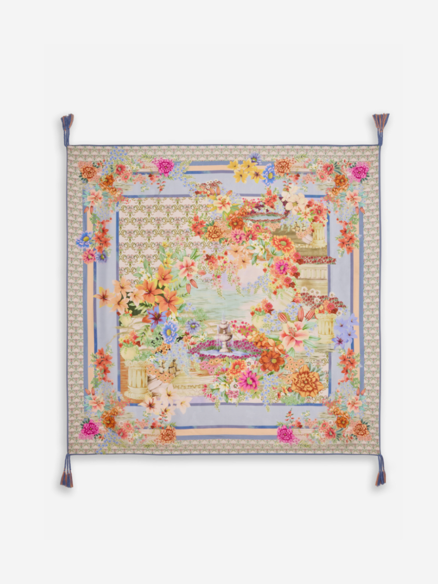 Asteria Square Silk Scarf | Johnny Was