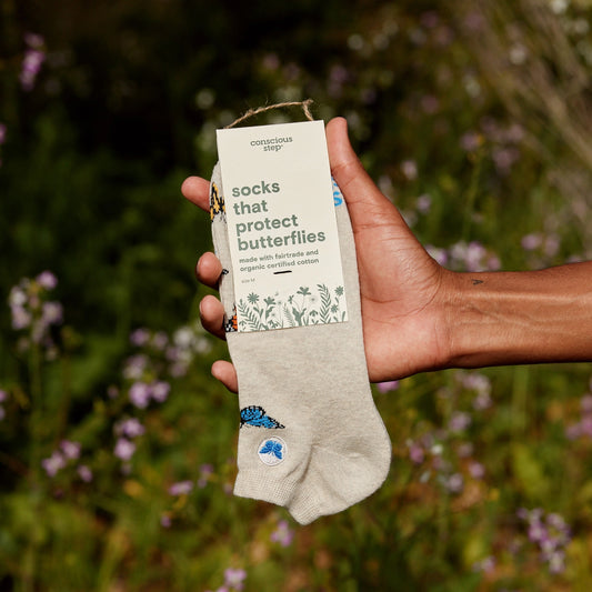 Ankle Socks that Protect Butterflies
