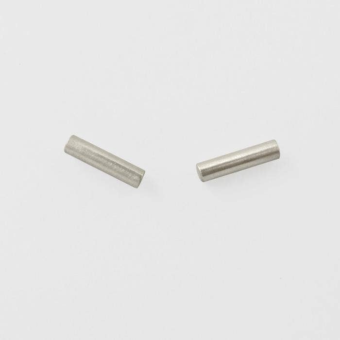 Silver Bar Stud Earrings | Jane Diaz