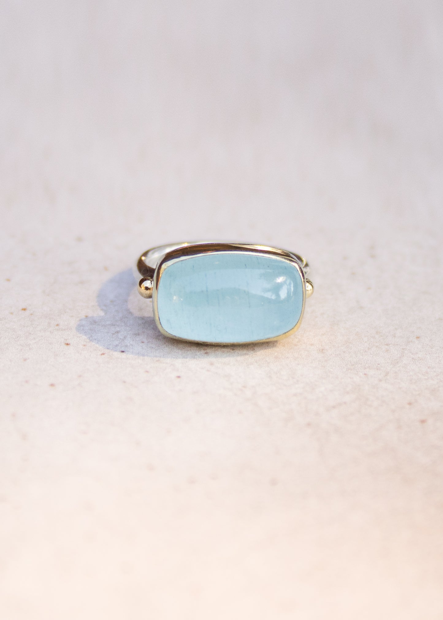 Rectangle Aquamarine Ring | Linda Blumel