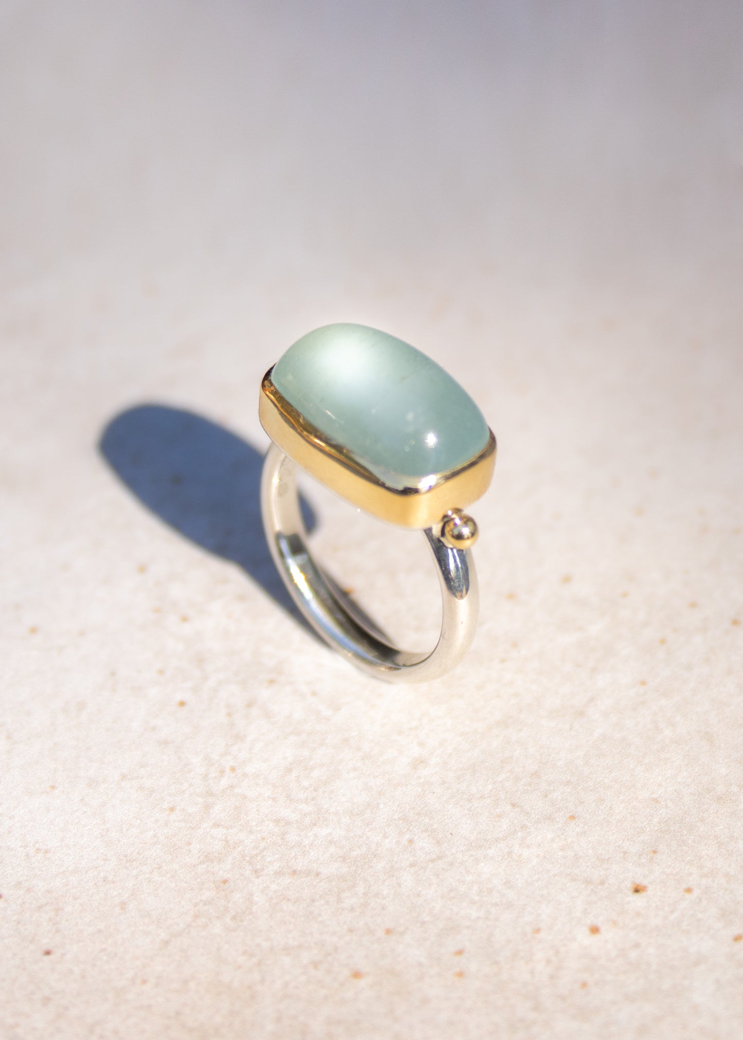 Rectangle Aquamarine Ring | Linda Blumel