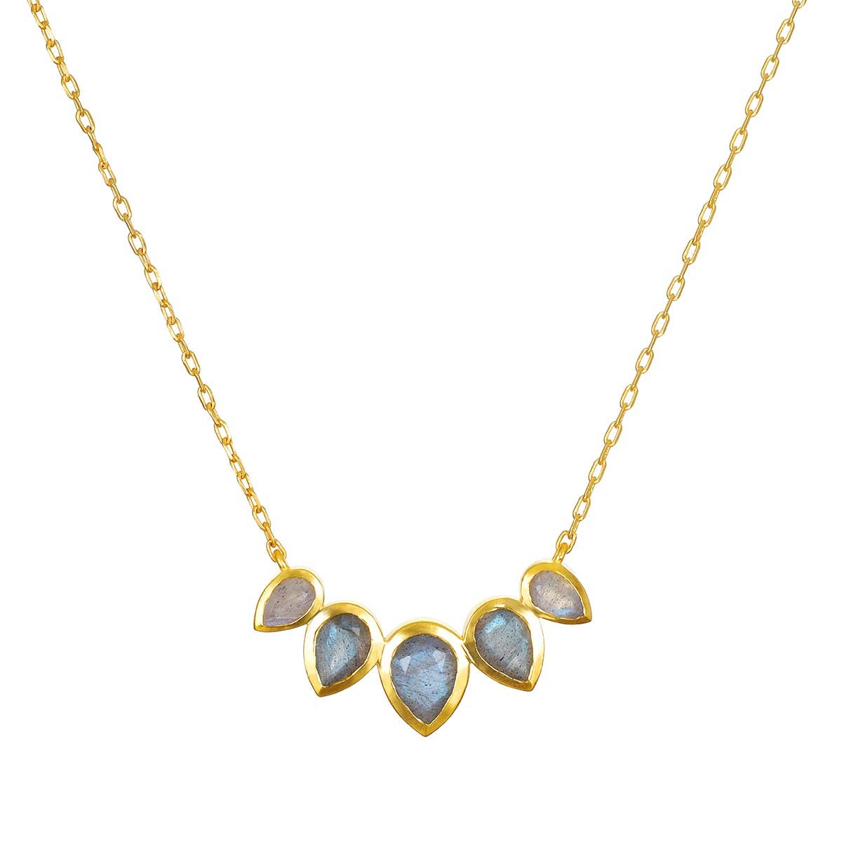 Labradorite Petal Necklace | Satya