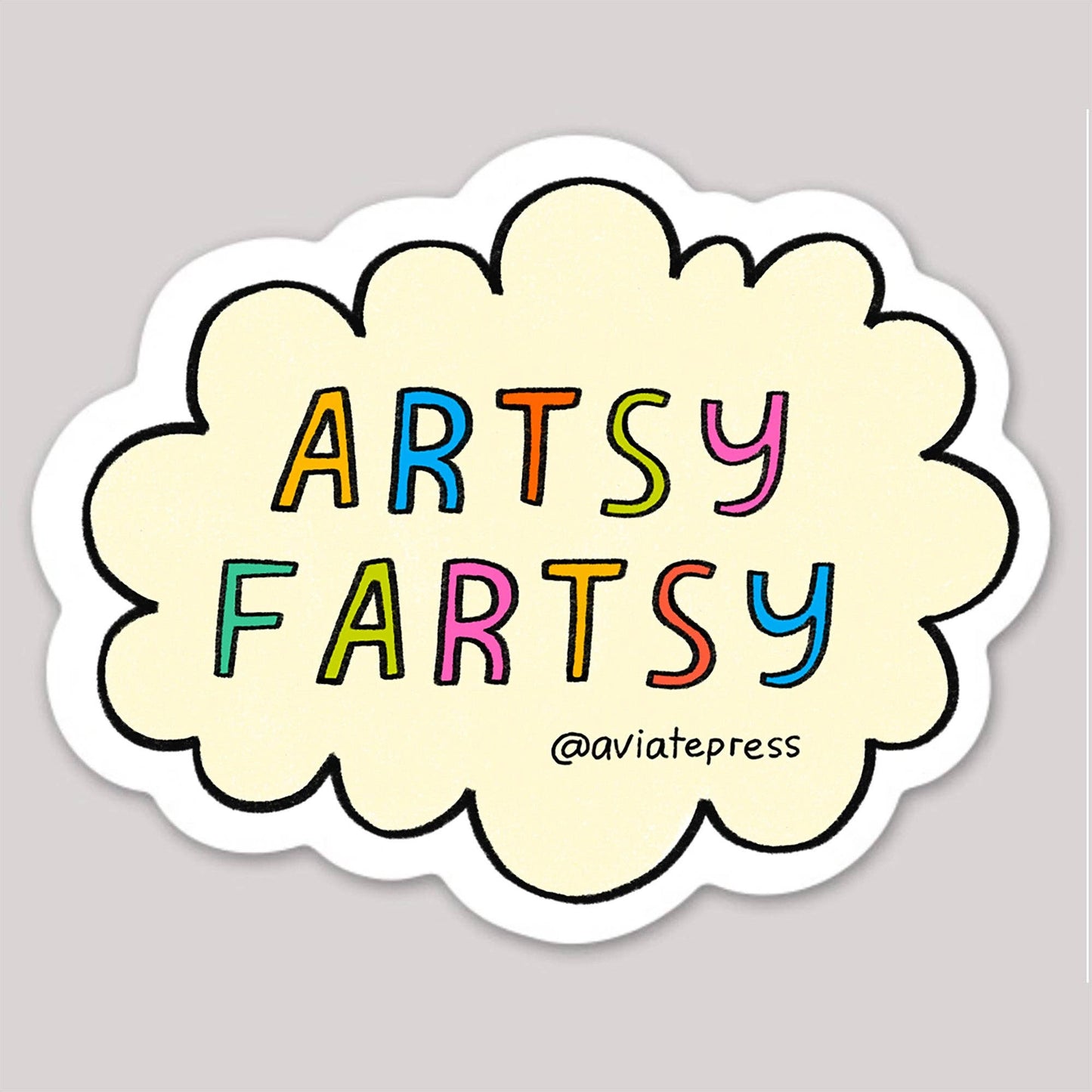 Cute Artsy Fartsy Sticker