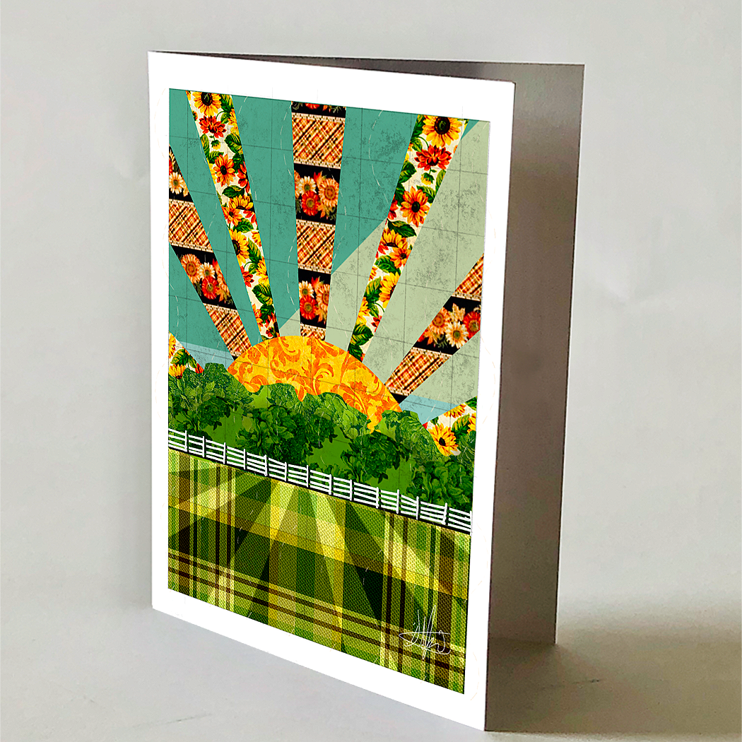 Farm Morning Greeting Card
