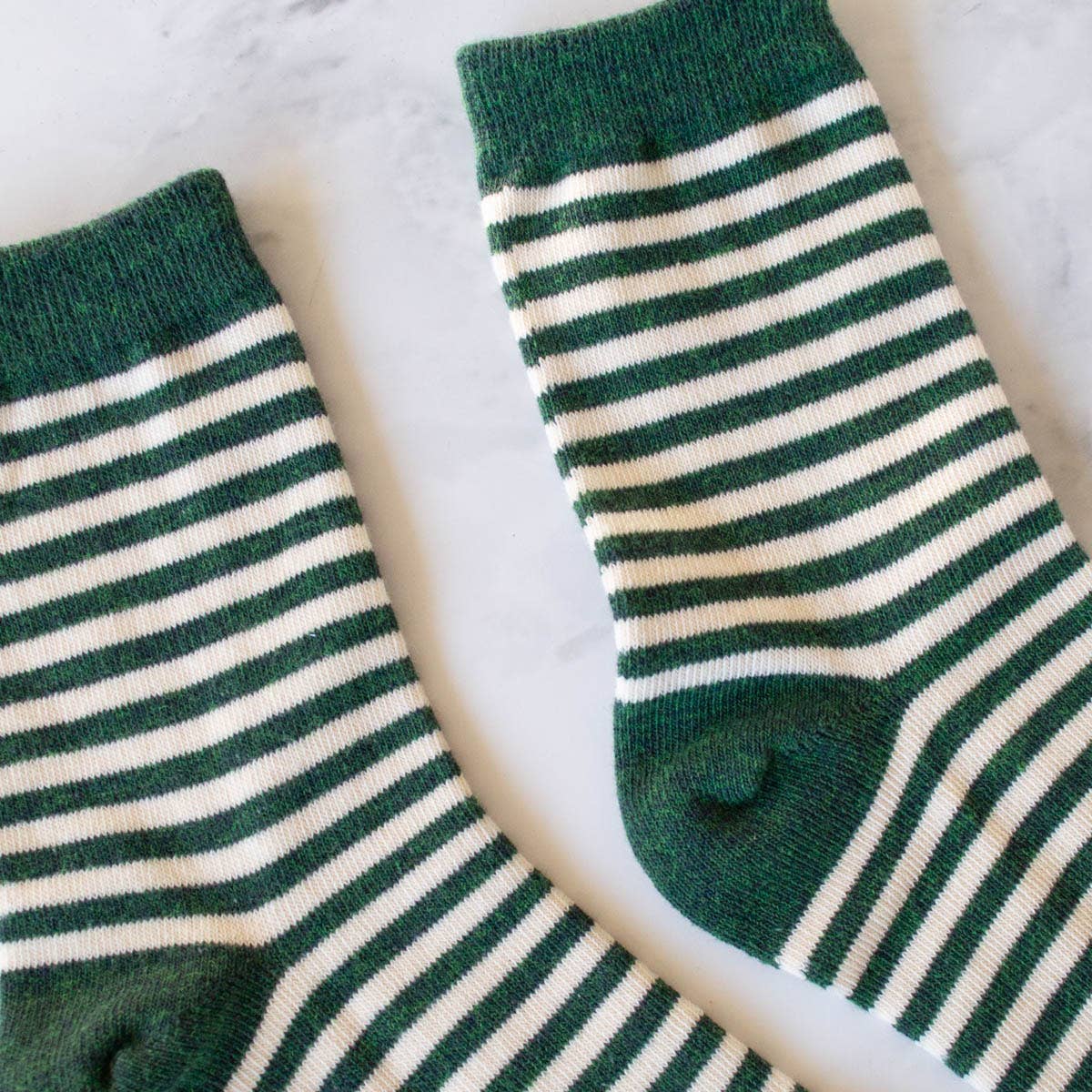 Green Thin Stripe Socks