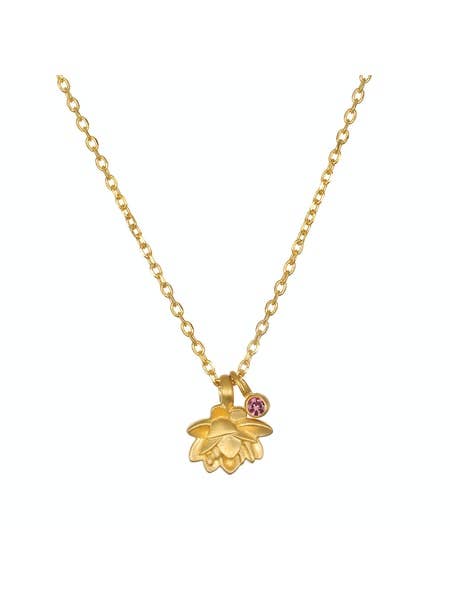 Lotus Pink Tourmaline Necklace | Satya
