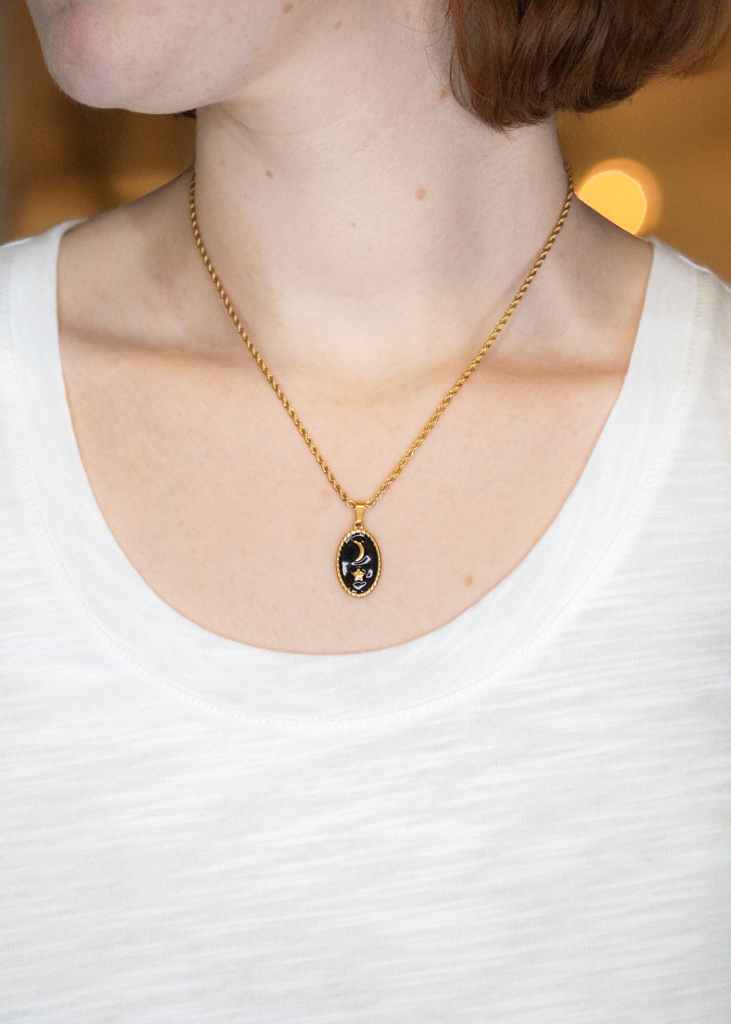 Star & Moon Pendant Necklace