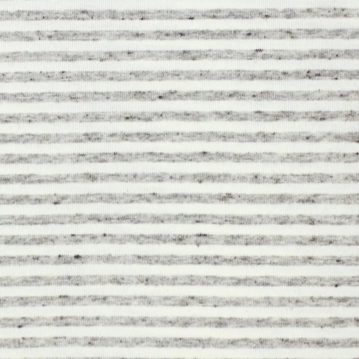 Stripe Infinity Scarf in Gray & Cream