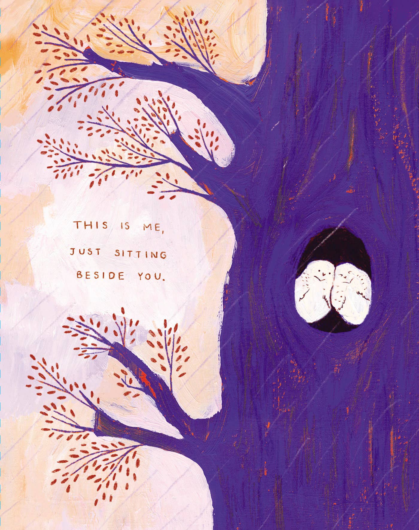 Sitting Beside You Encouragement Card