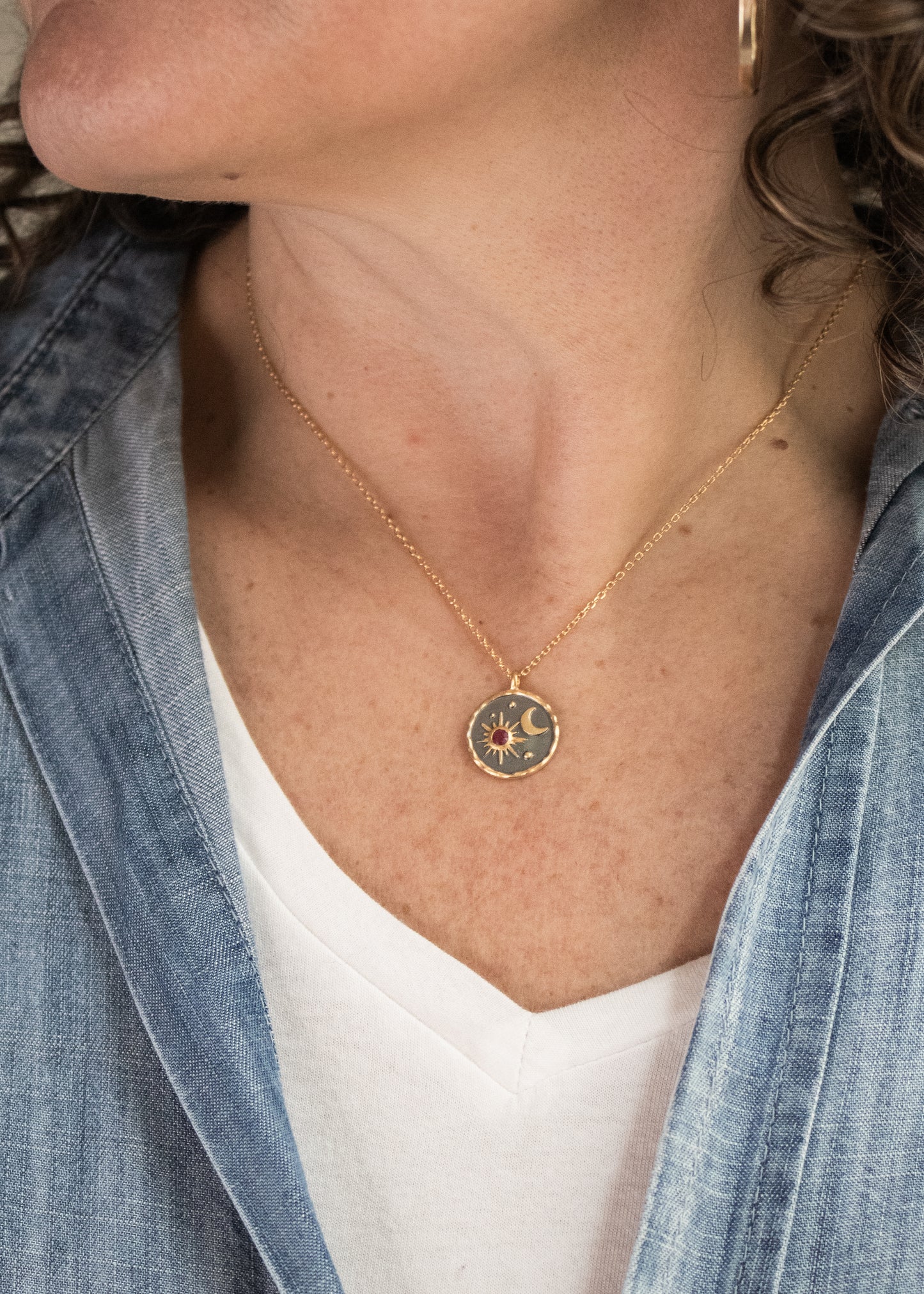 Celestial Birthstone Necklace - July | Satya