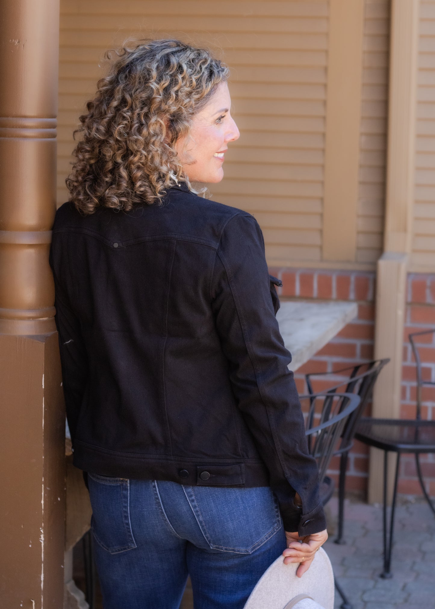 Classic Powerflex Jean Jacket in Black Rinse | Liverpool