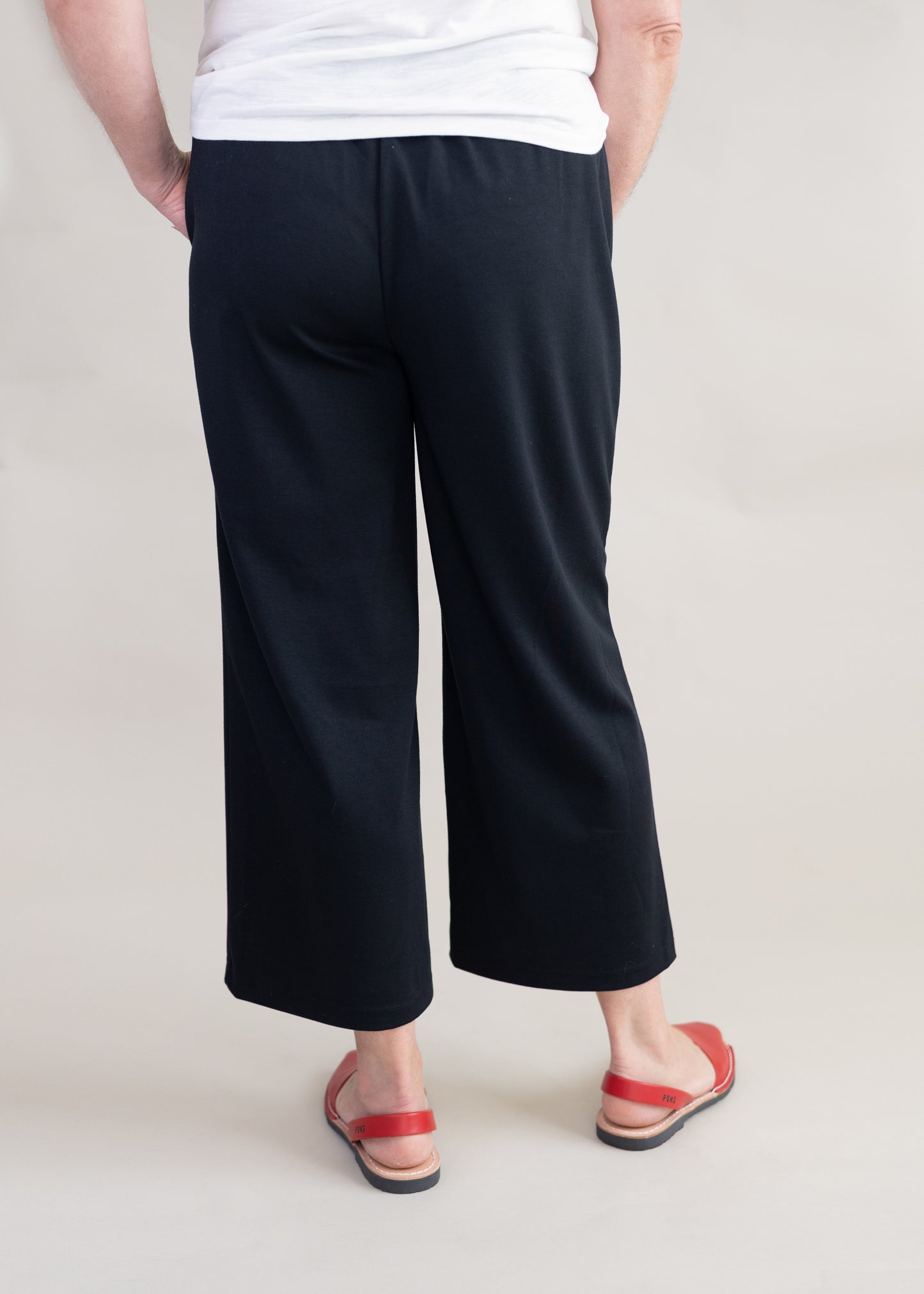 Crop Trouser in Black | Liverpool