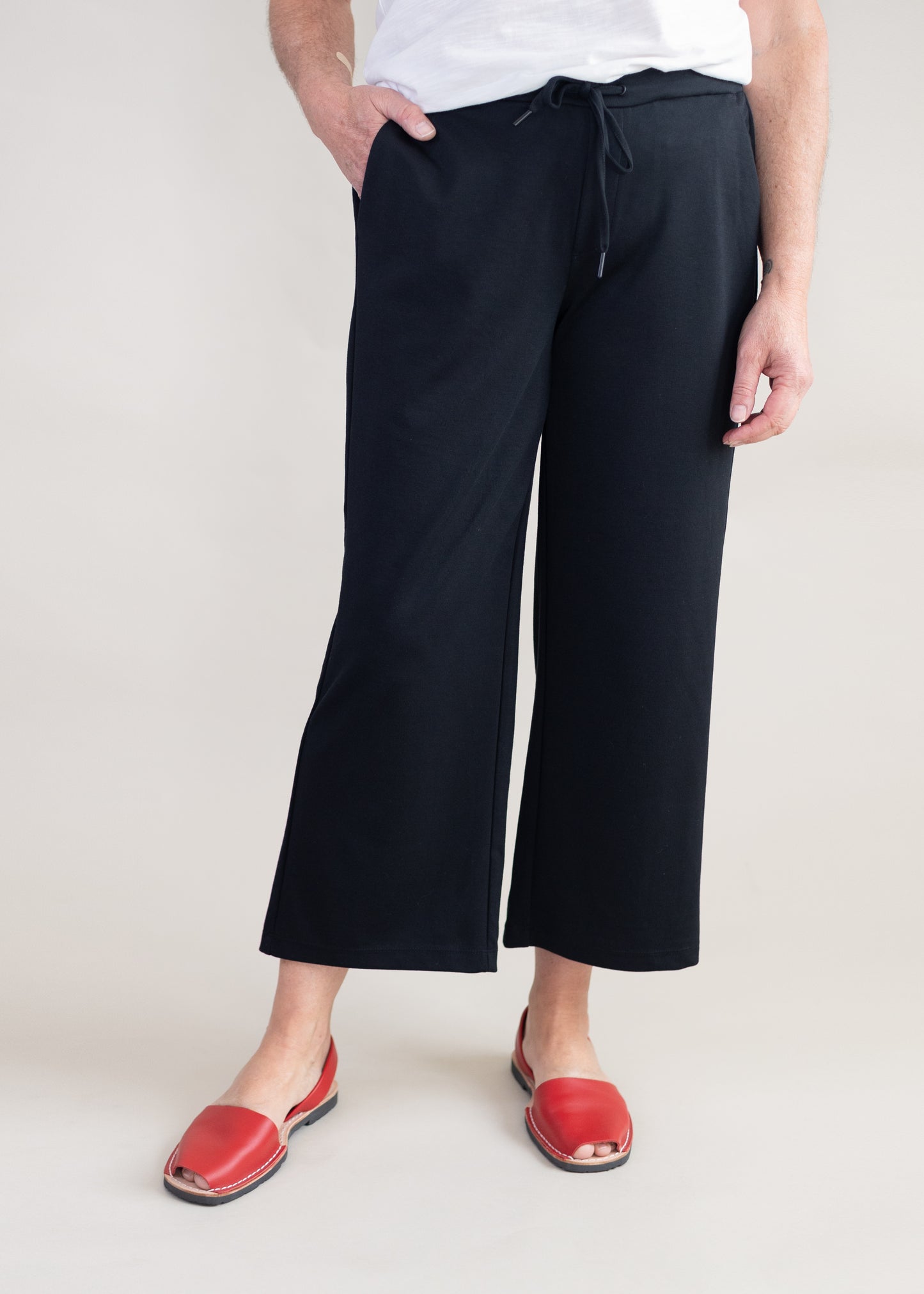 Crop Trouser in Black | Liverpool