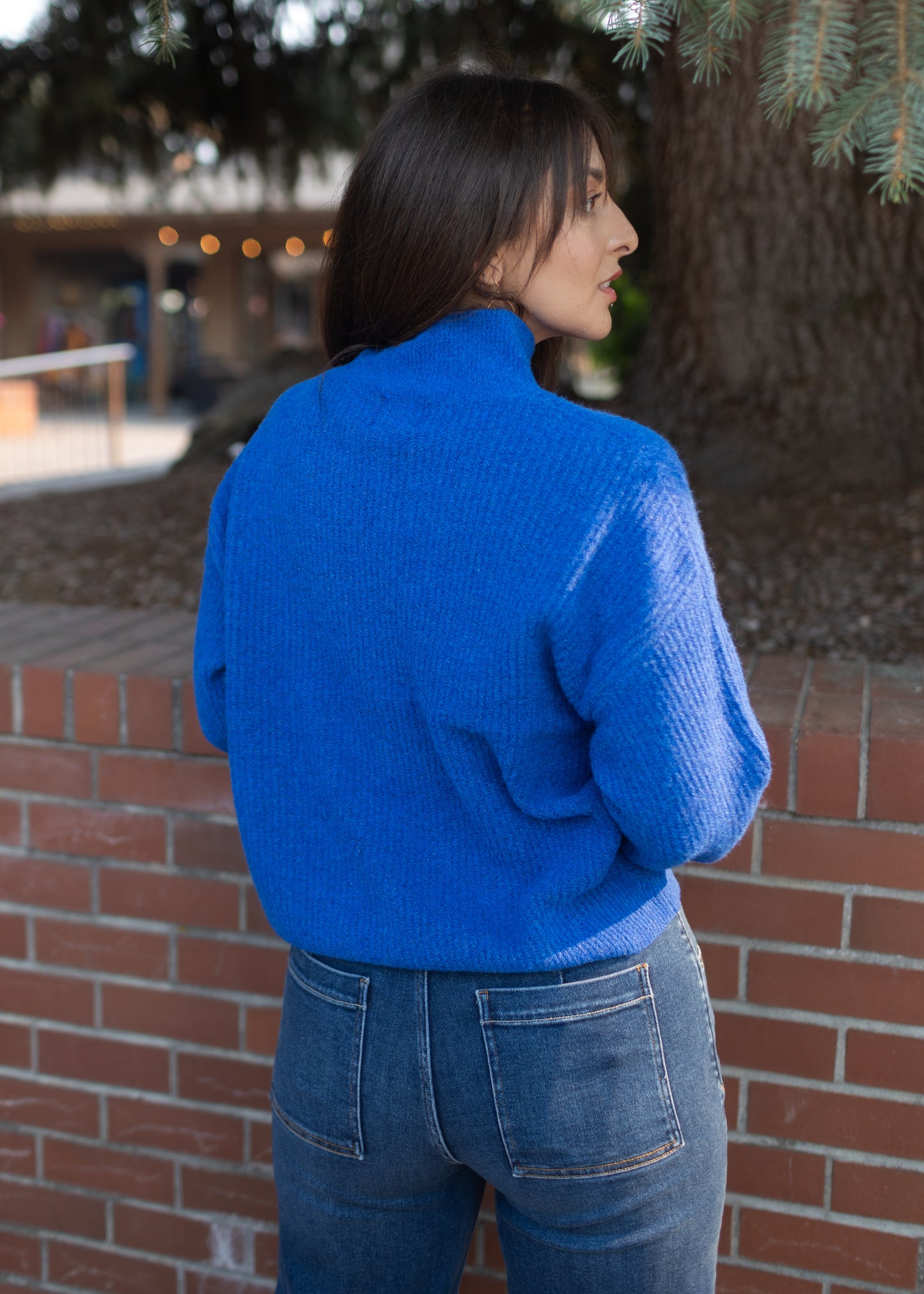 Cozy Turtleneck Sweater in Royal Blue