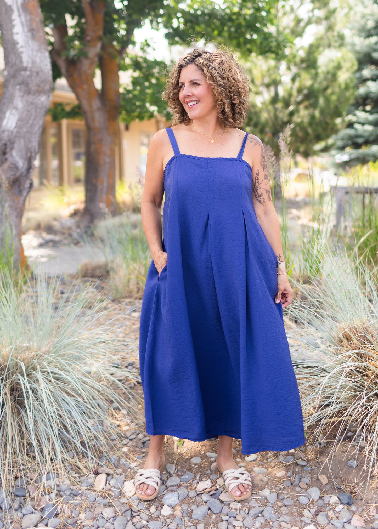 Parachute Flowy Dress in Admiralty | Cut•Loose