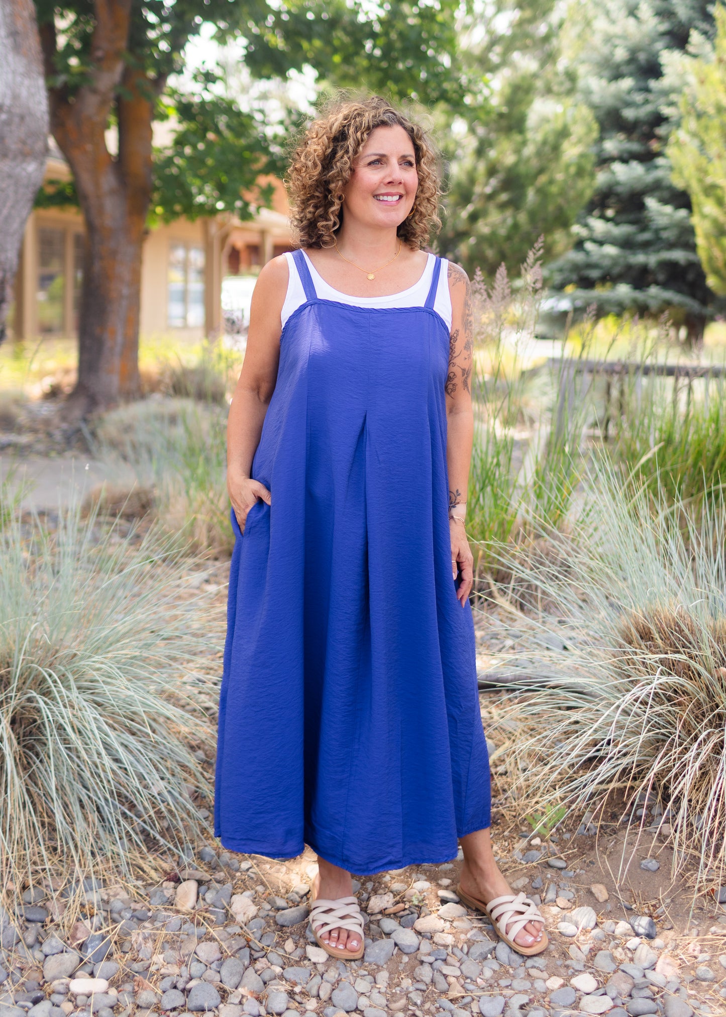 Parachute Flowy Dress in Admiralty | Cut•Loose
