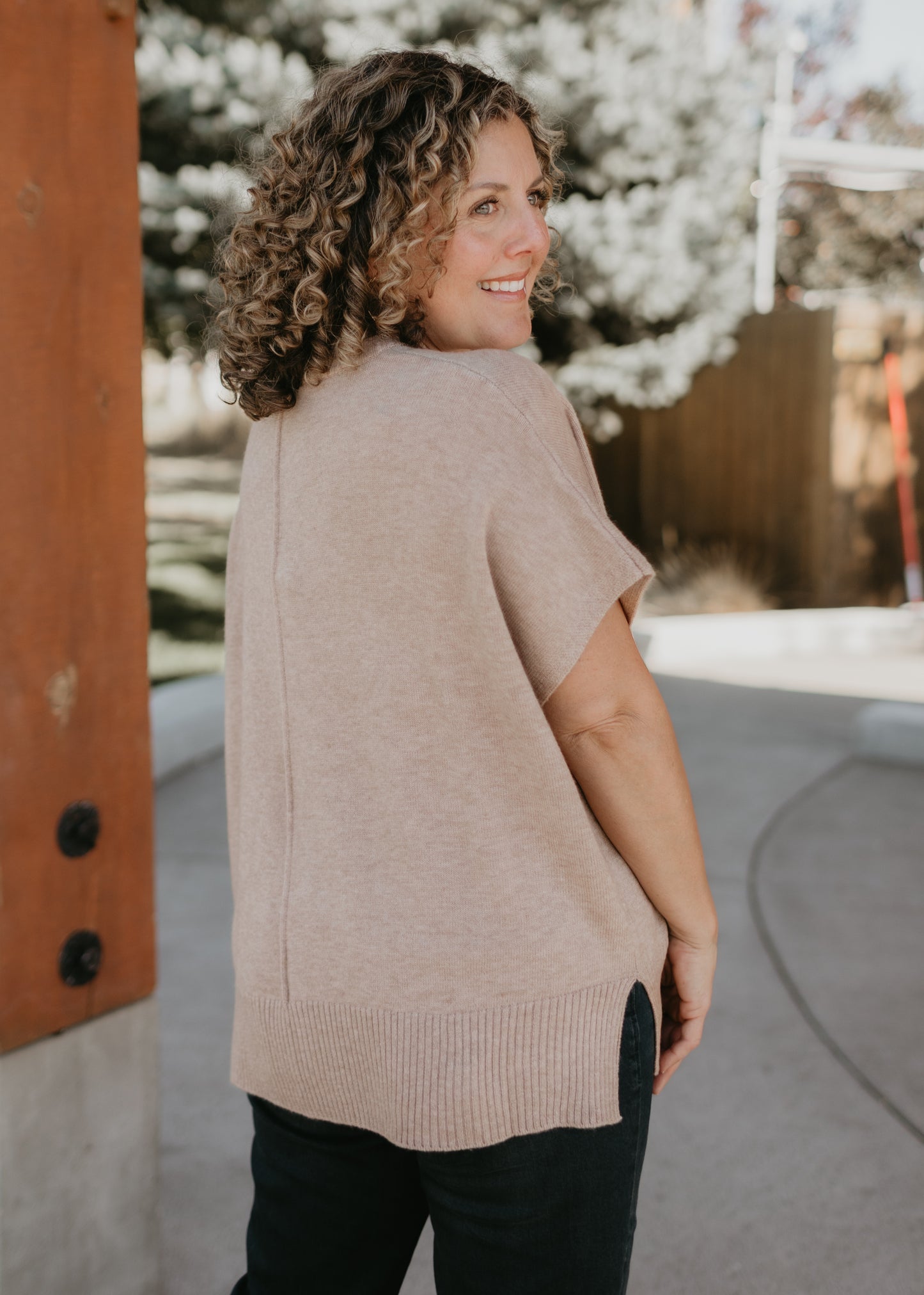 Gwyneth One Size Sweater in Camel | Kerisma