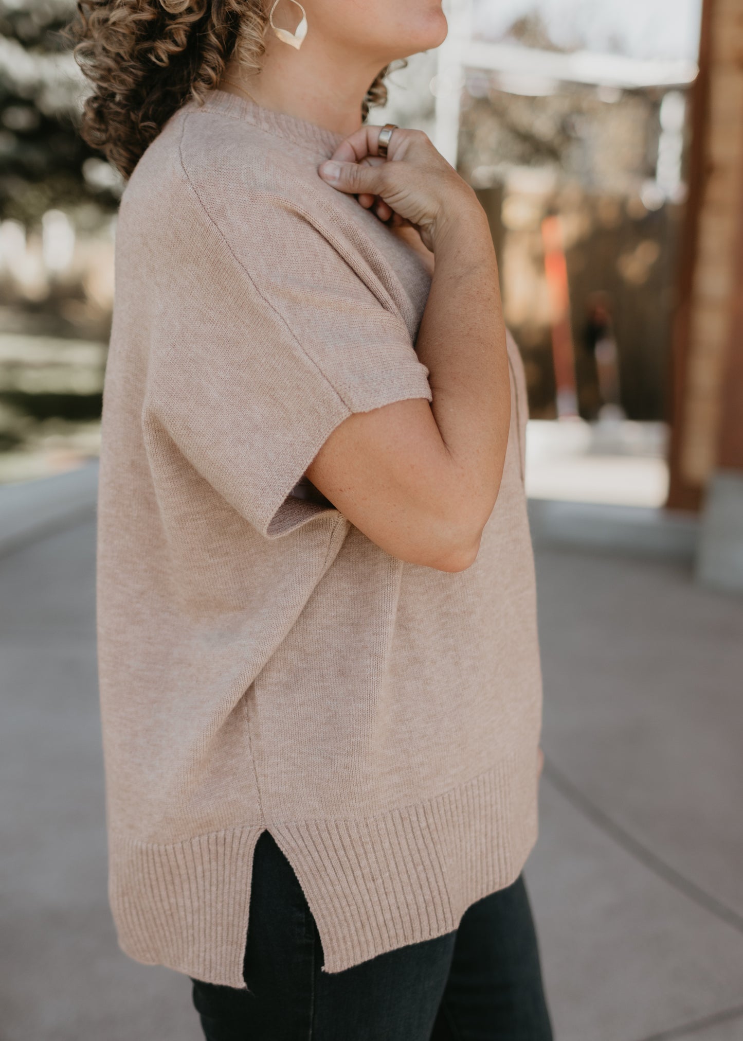 Gwyneth One Size Sweater in Camel | Kerisma