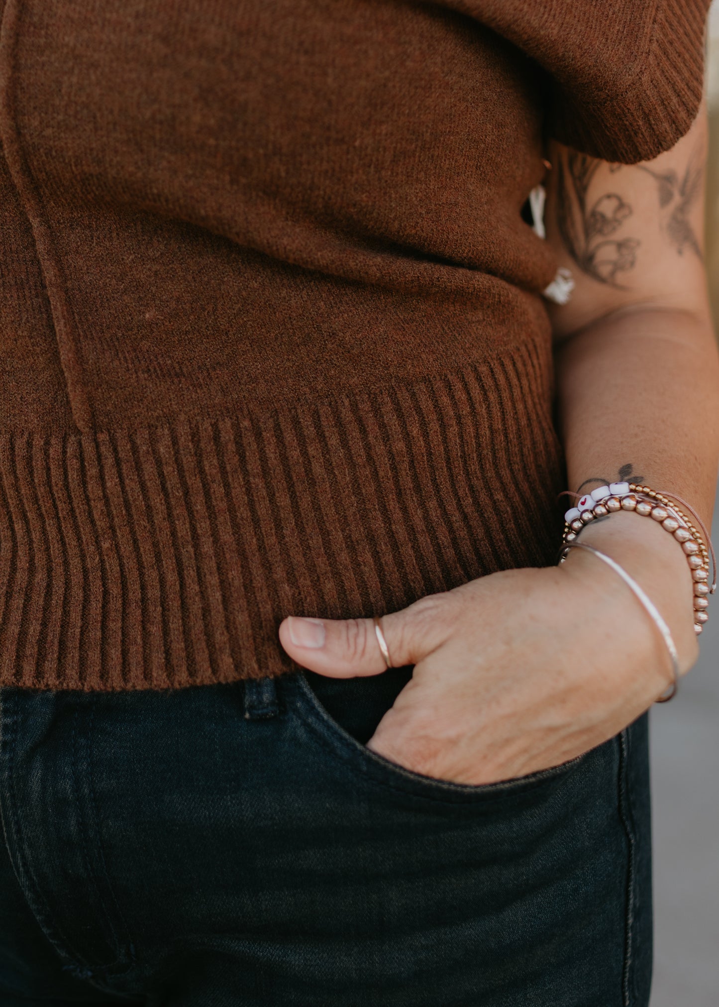 Gwyneth Sweater Vest in Espresso | Kerisma