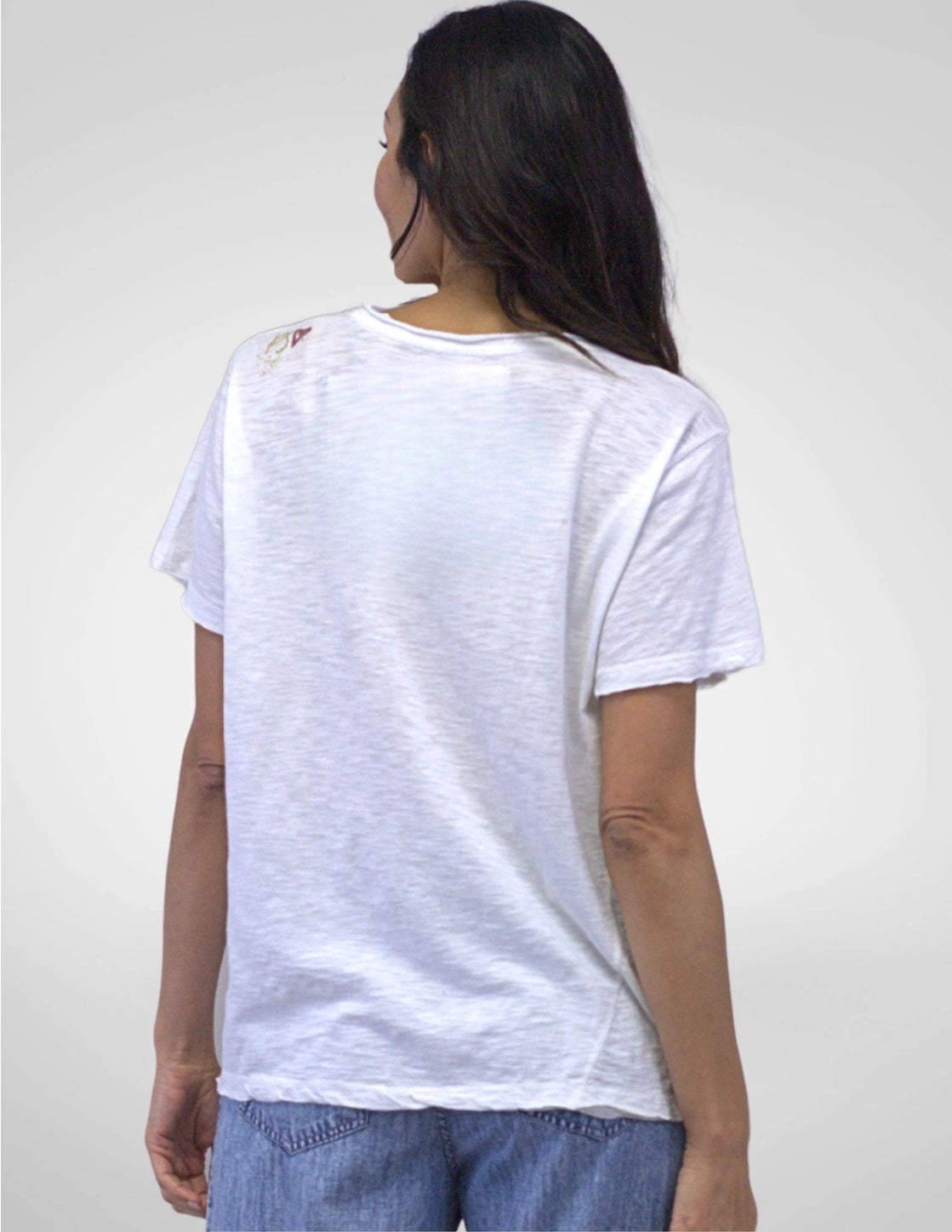 Dasha Tee in Ivory | Caite