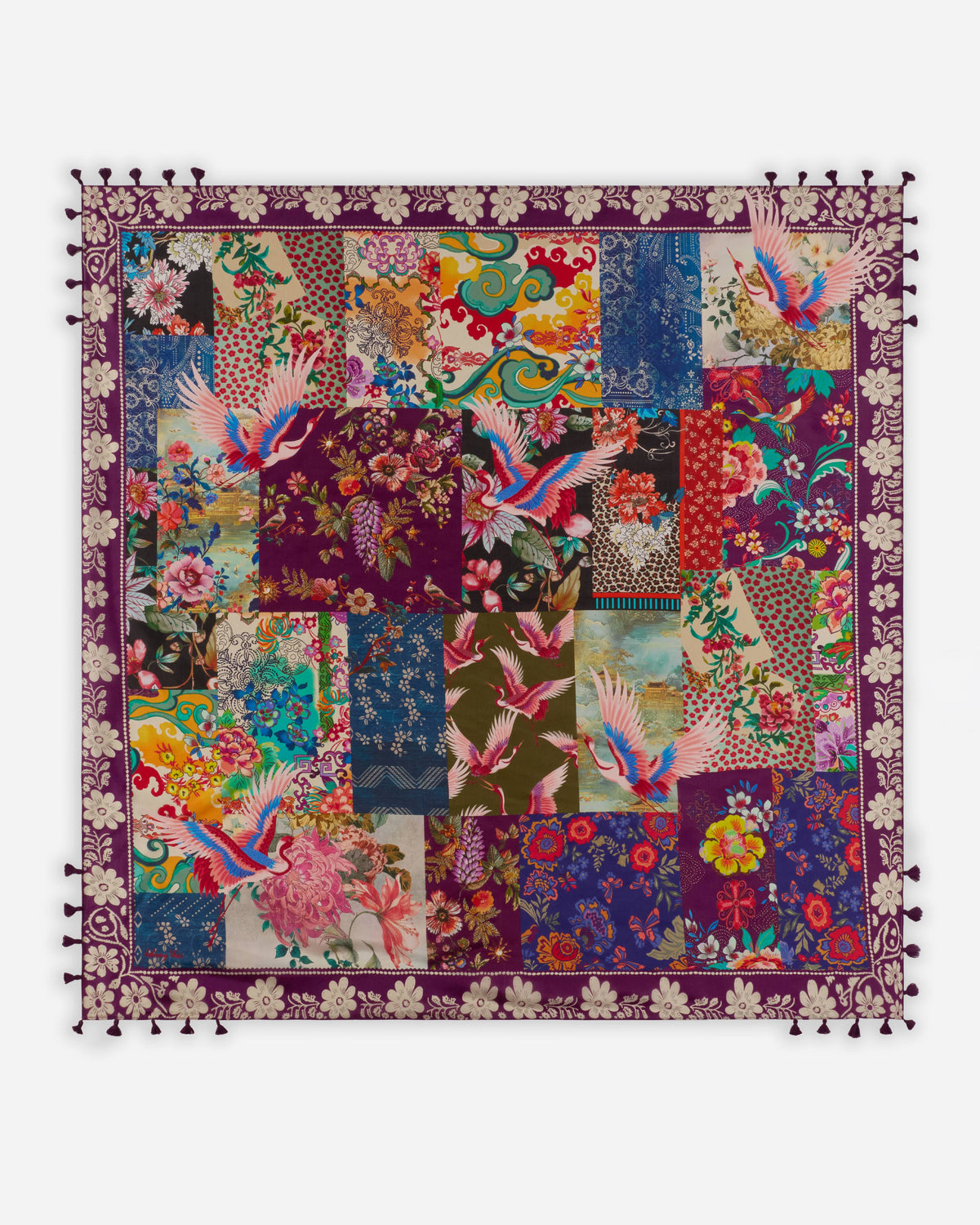 Fabiana Square Silk Scarf | Johnny Was