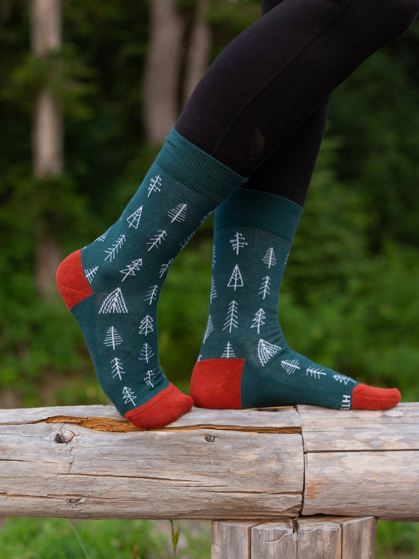 Arboretum Green Crew Socks