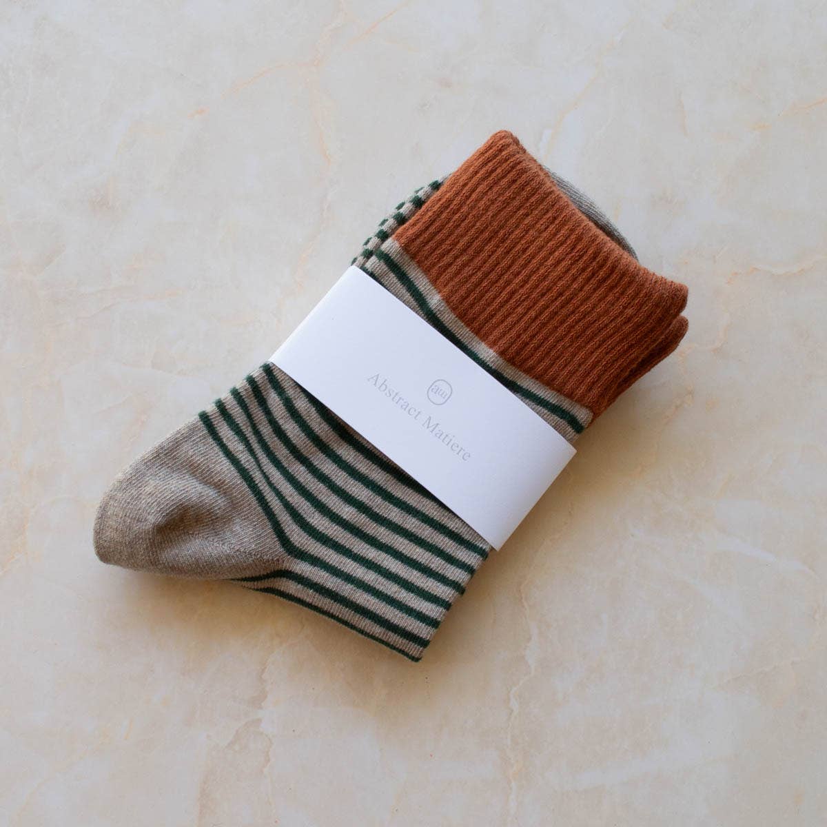 Rust & Mocha Striped Socks