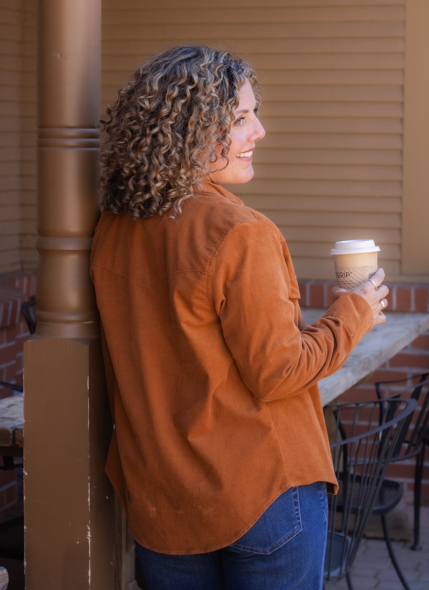 Star Corduroy Shirt in Spice | Dear John