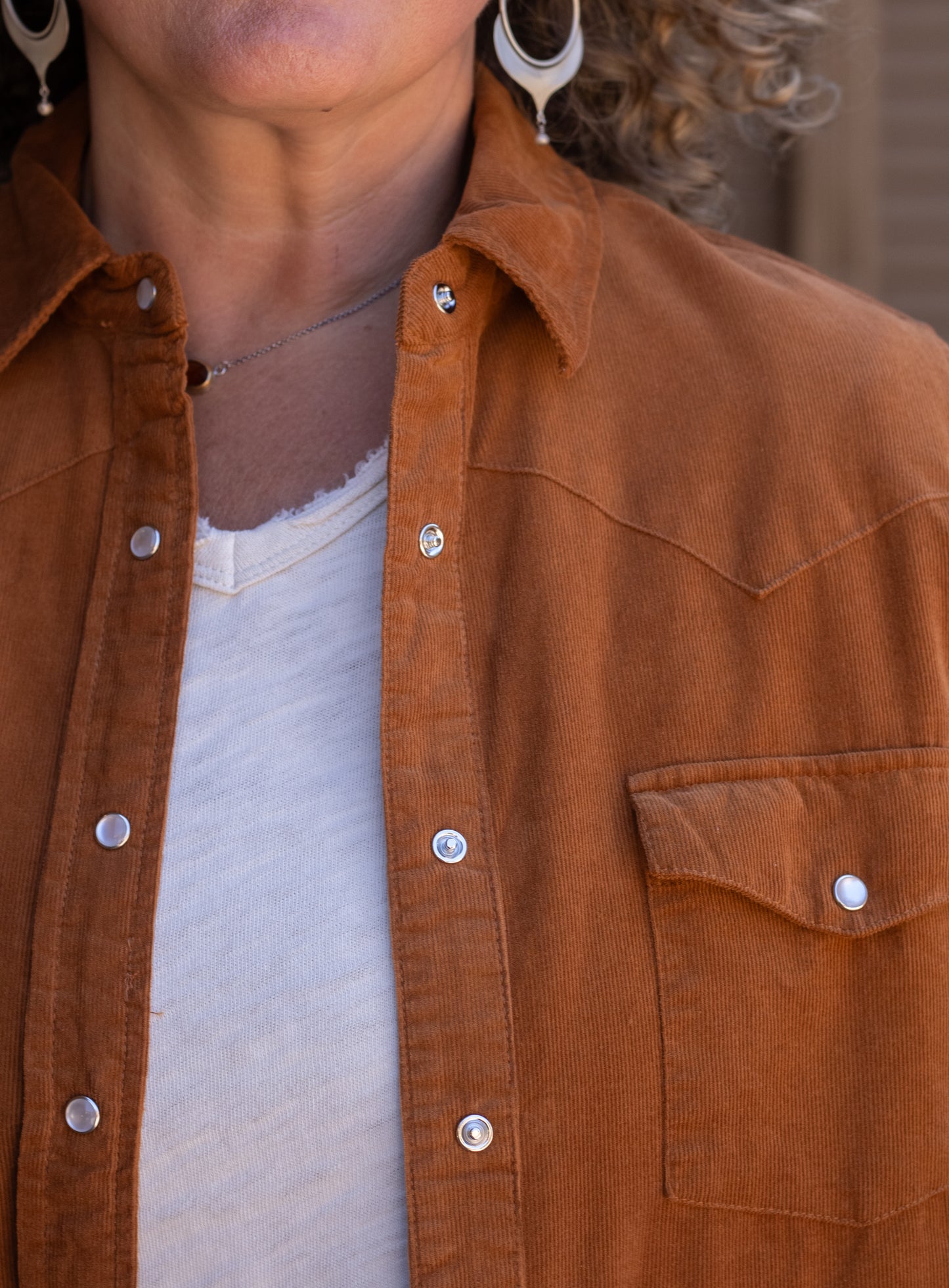 Star Corduroy Shirt in Spice | Dear John