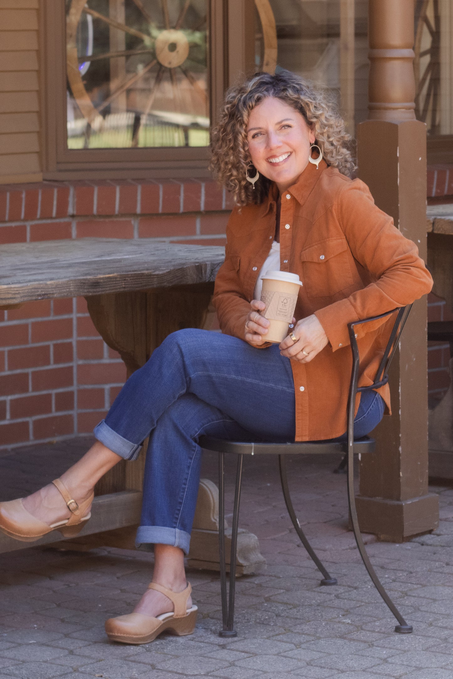 Star Corduroy Shirt in Spice | Dear John