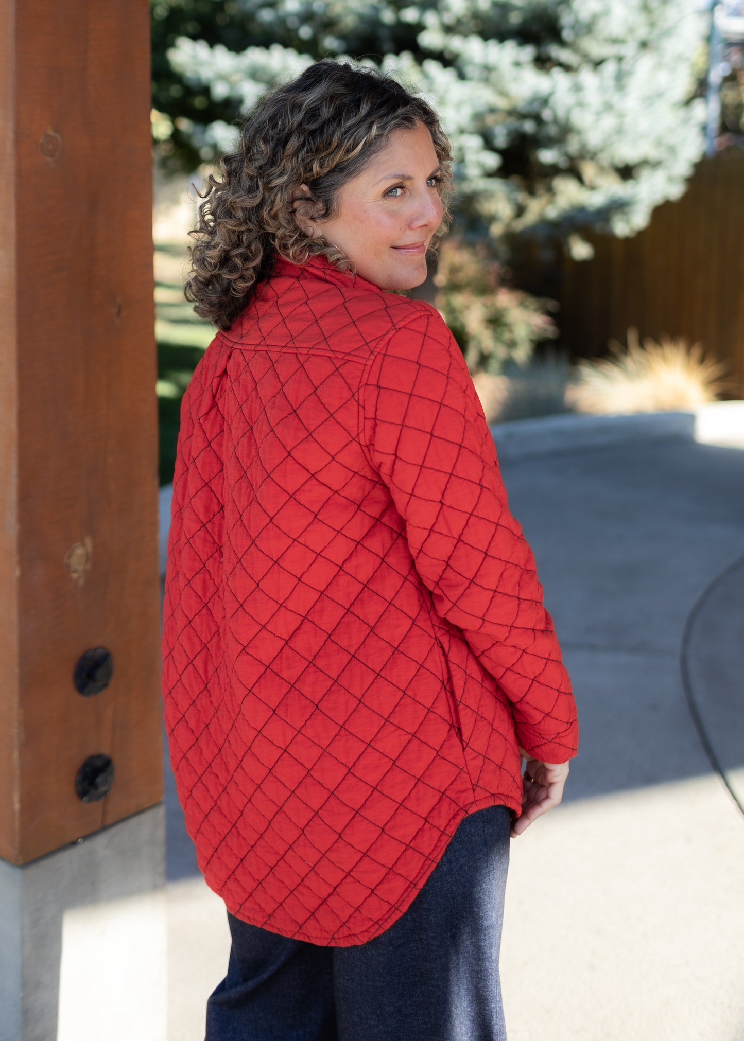 Quilted Shirt Jacket in Roulette | Cut•Loose