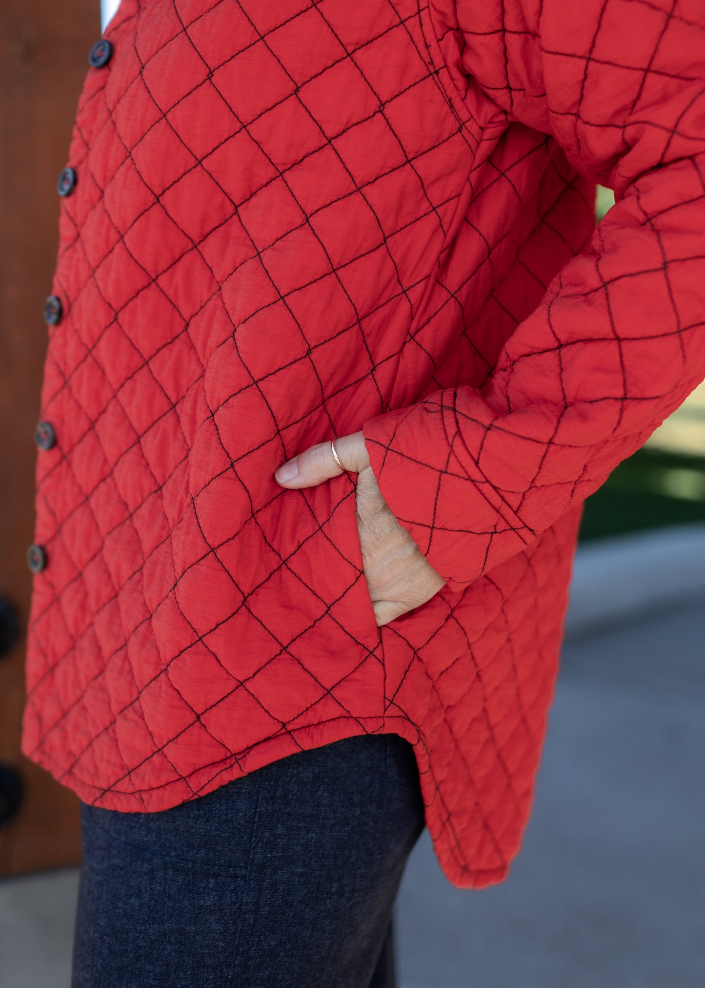 Quilted Shirt Jacket in Roulette | Cut•Loose