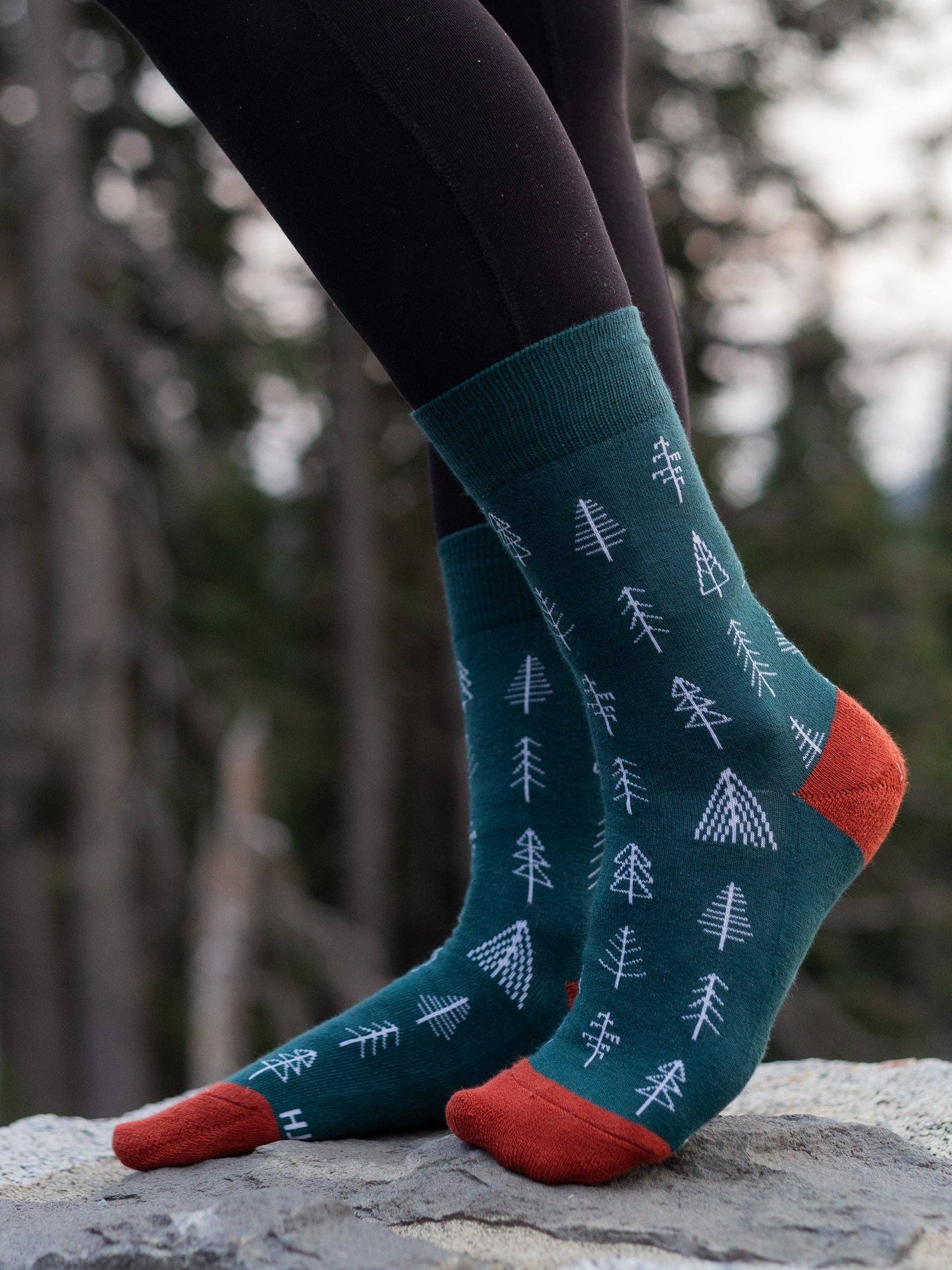 Arboretum Green Crew Socks