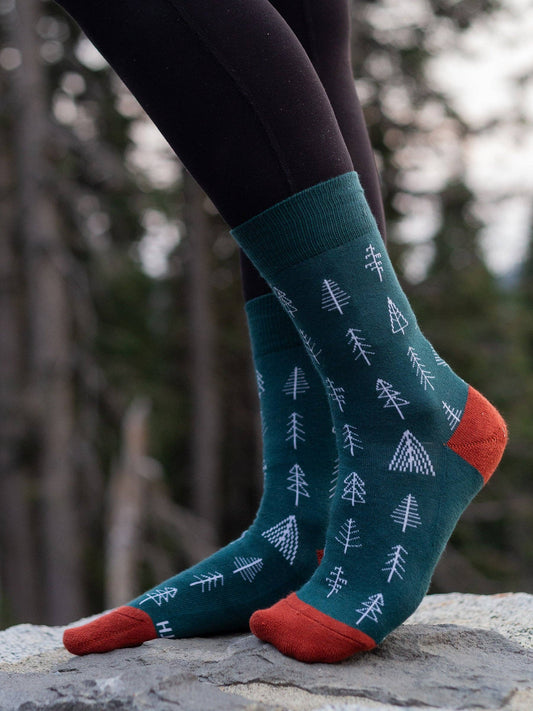Arboretum Green Crew Socks