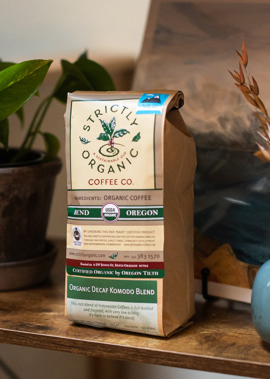 12oz Decaf Komodo Coffee Beans | Strictly Organic