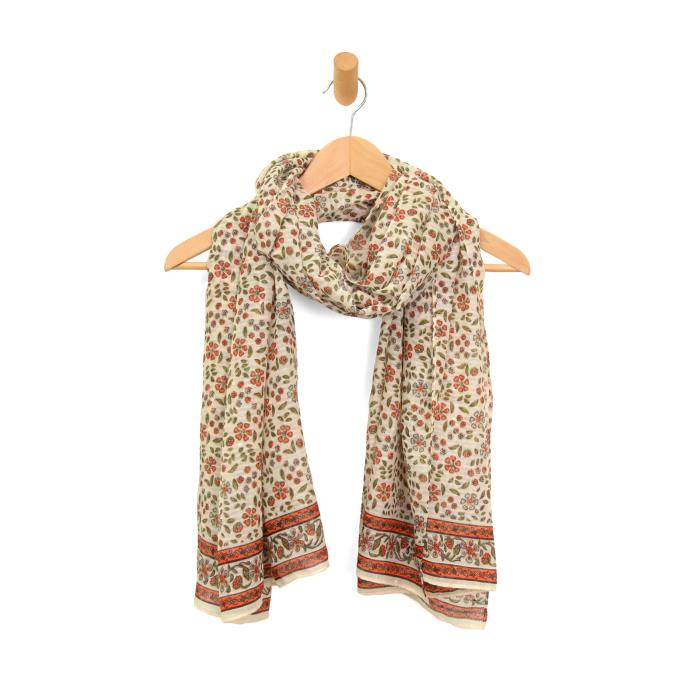 Boho Floral Long Scarf