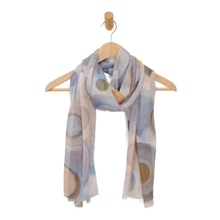 Overlapping Circle Long Scarf
