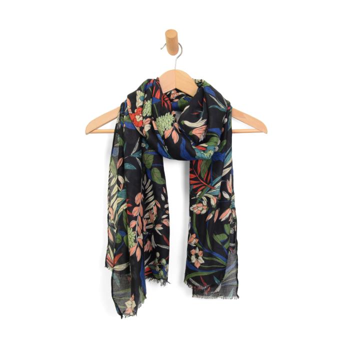 Wild Meadow Scarf in Black