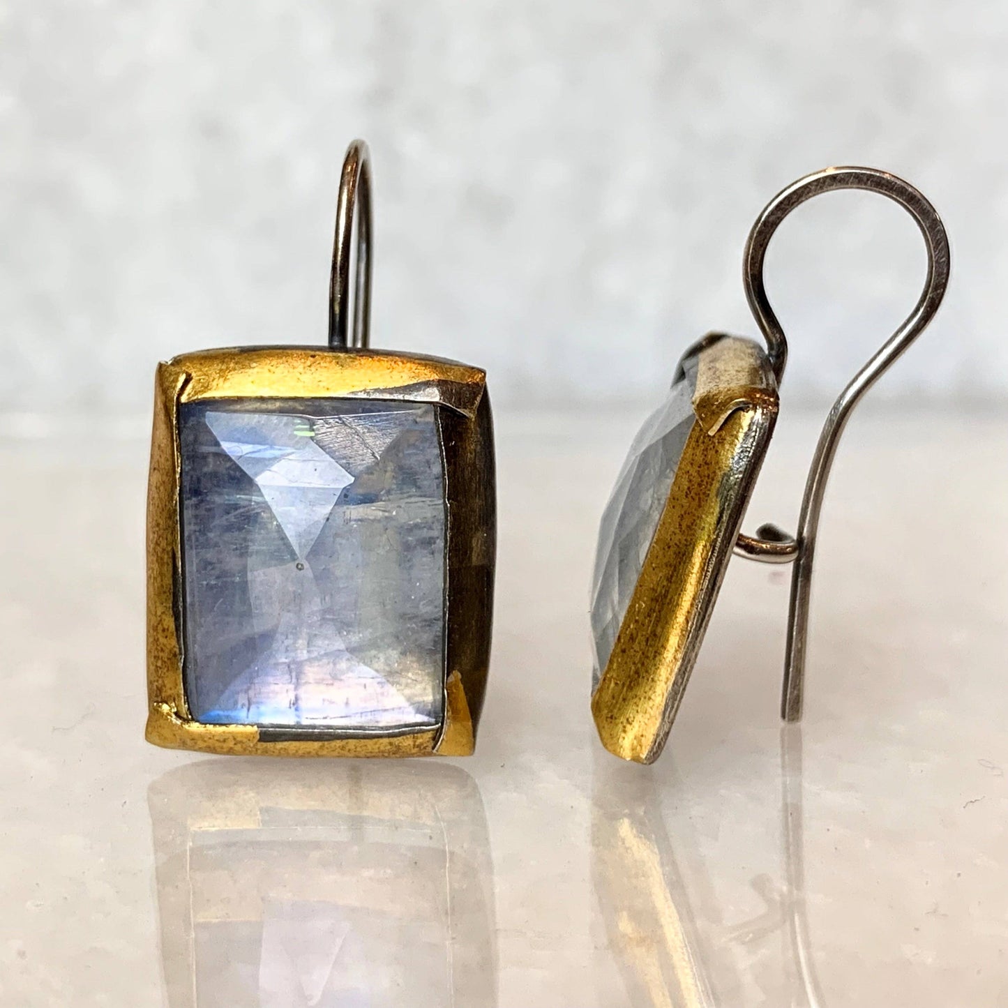 Moonstone Fold Earrings | Austin Titus
