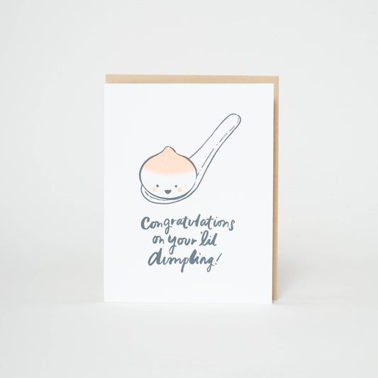 Congrats Lil' Dumpling Letterpress Card
